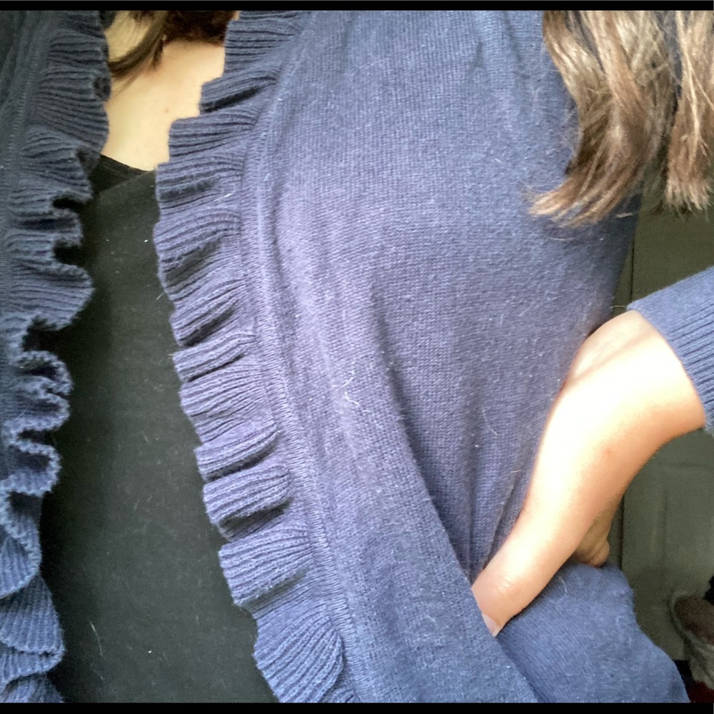 Blue Ruffles Cardigan - Picture 3 of 3